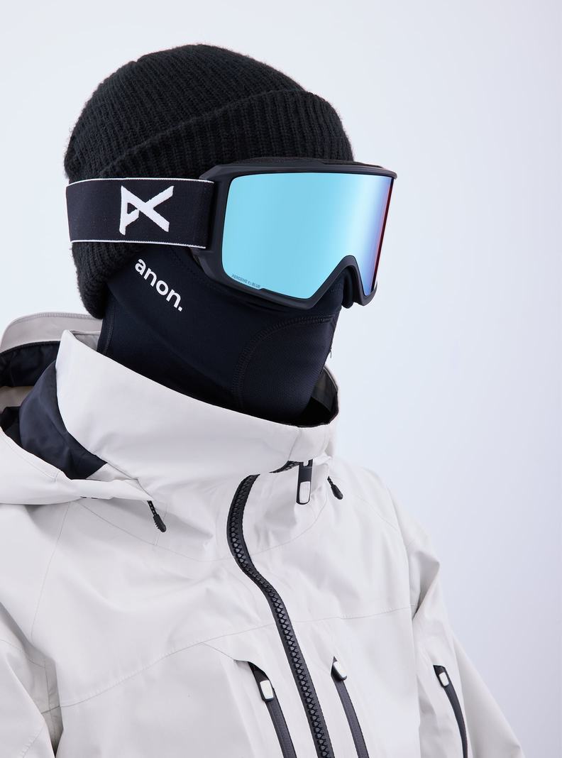 Lunette Ski Burton Anon M3 Goggles + Bonus Lens + MFI® Face Mask Femme Noir Bleu Rose | 681452-OAV