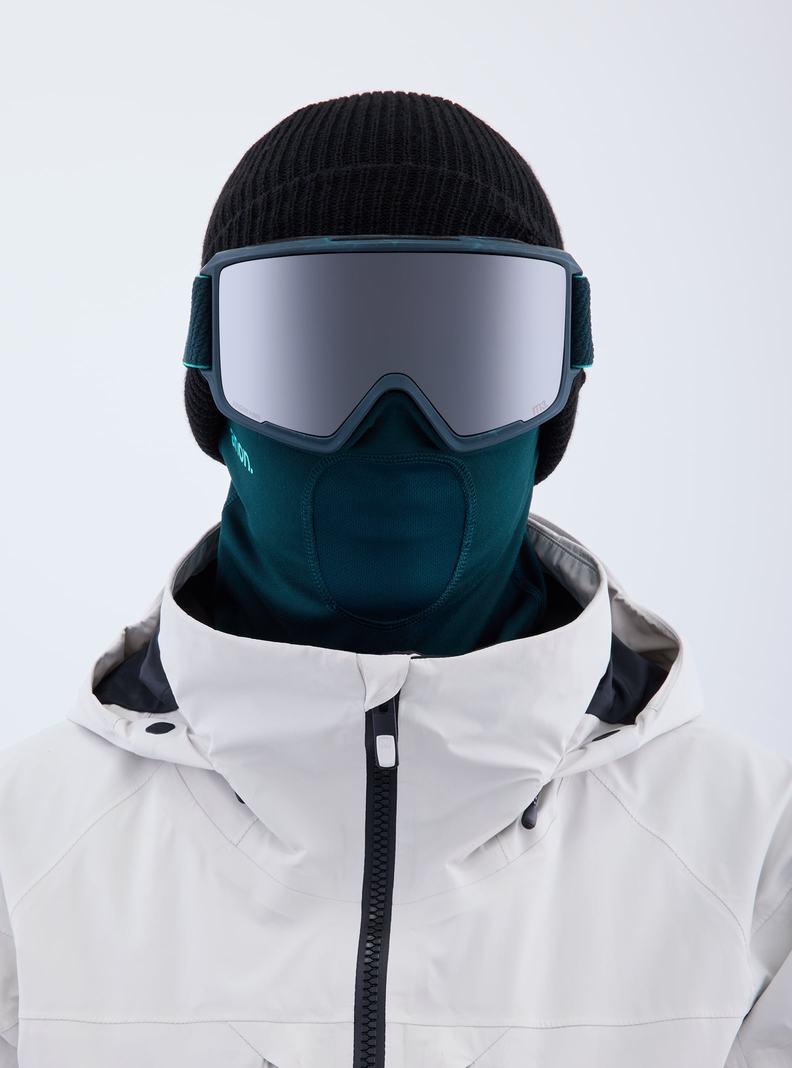 Lunette Ski Burton Anon M3 Low Bridge Fit Goggles + Bonus Lens + MFI® Face Mask Femme Orange Noir Violette | 129756-THE