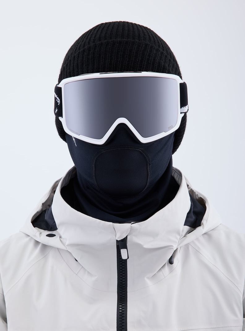 Lunette Ski Burton Anon M3 Low Bridge Fit Goggles + Bonus Lens + MFI® Face Mask Homme Orange Noir Violette | 970685-ZCD