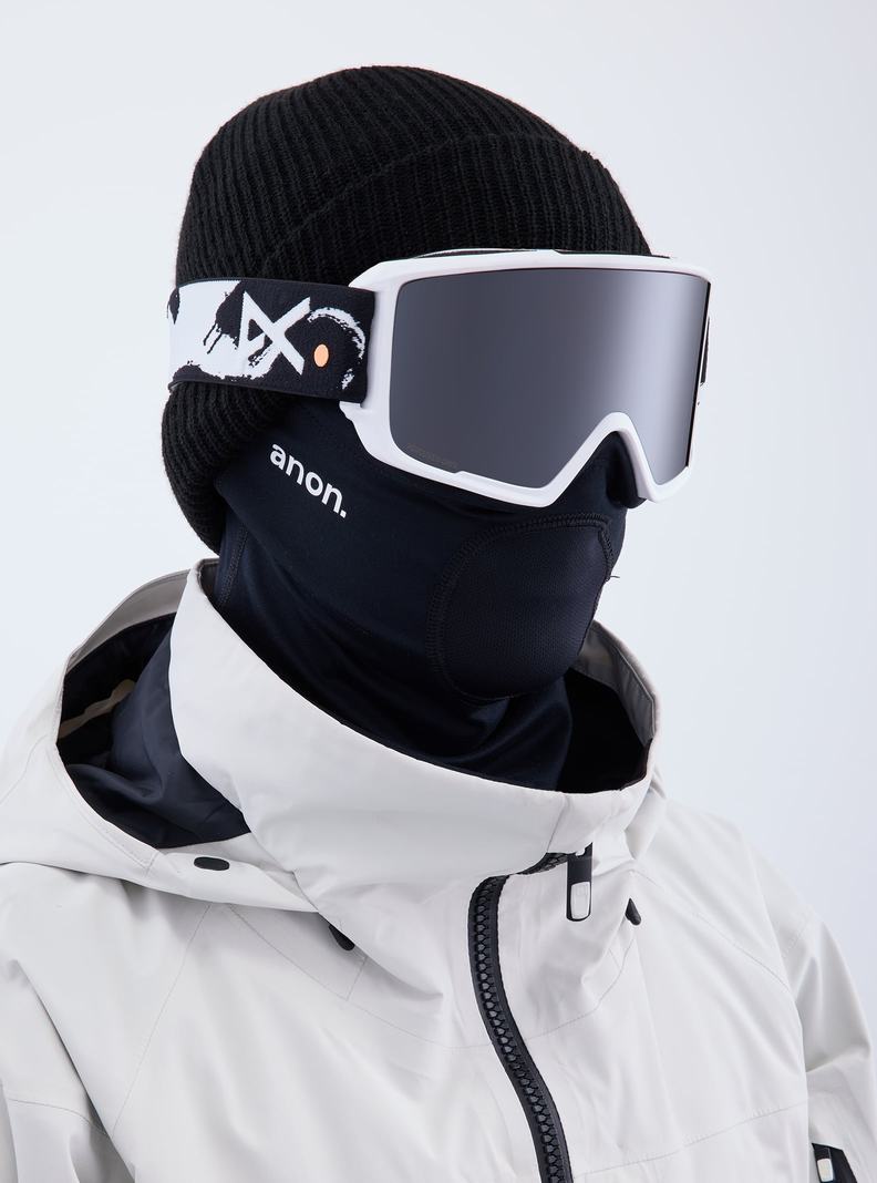 Lunette Ski Burton Anon M3 Low Bridge Fit Goggles + Bonus Lens + MFI® Face Mask Homme Orange Noir Violette | 970685-ZCD