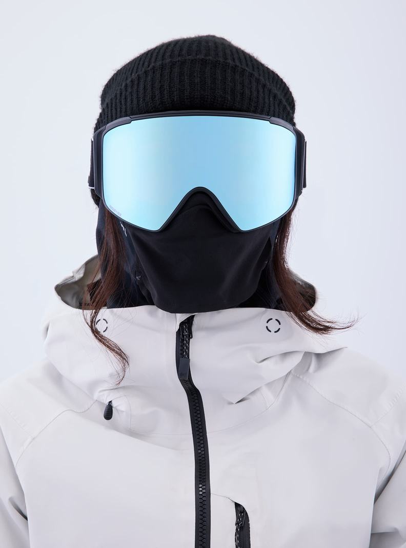 Lunette Ski Burton Anon M4S Goggles (Cylindrical) + Bonus Lens + MFI® Face Mask Homme Noir Bleu Rose | 216407-PFJ
