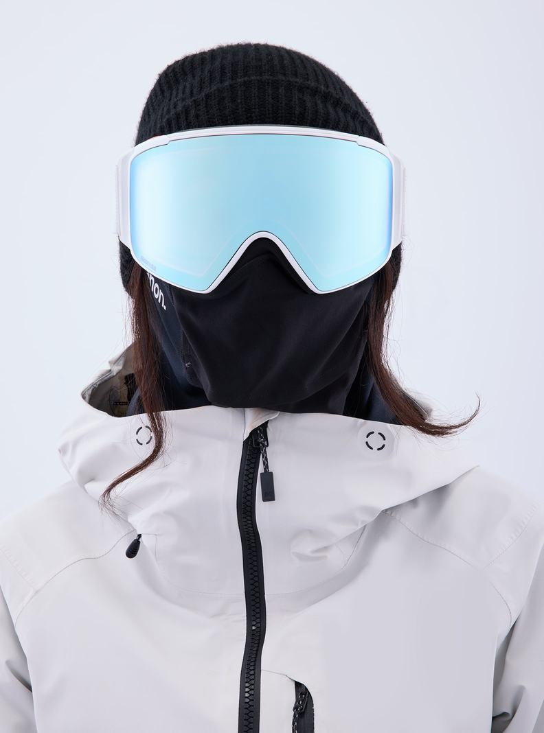 Lunette Ski Burton Anon M4S Goggles (Cylindrical) + Bonus Lens + MFI® Face Mask Femme Orange | 547290-HQI