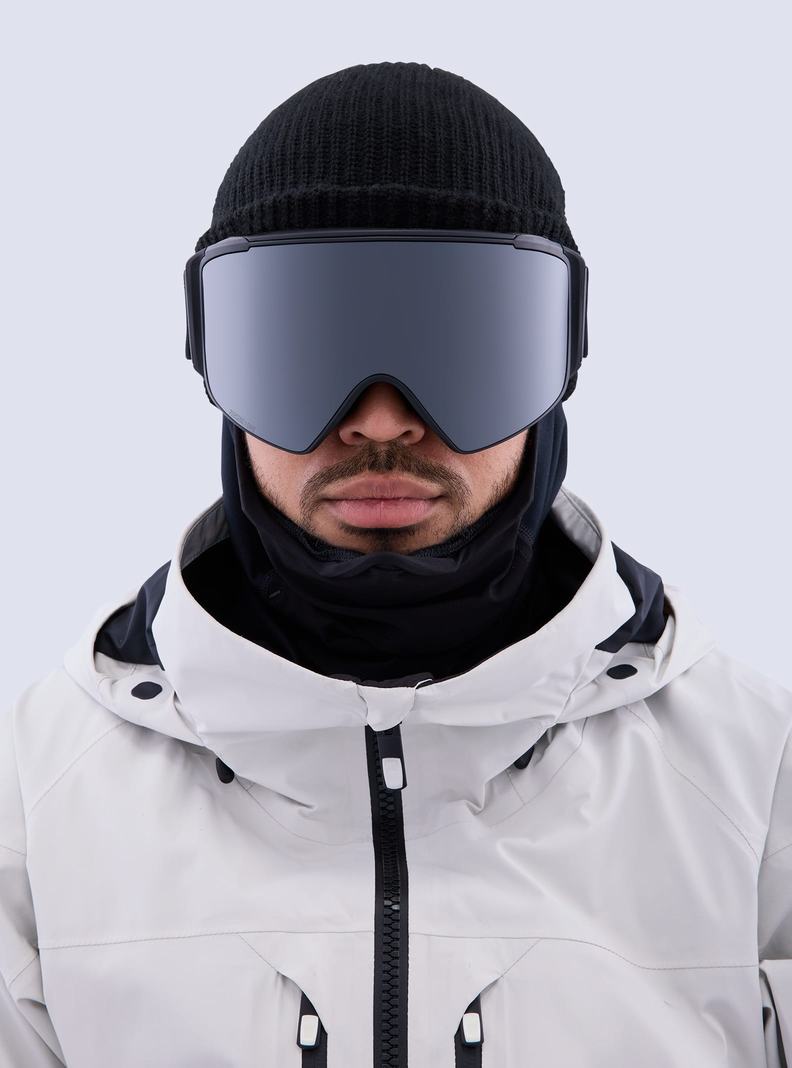 Lunette Ski Burton Anon M4S Goggles (Cylindrical) + Bonus Lens + MFI® Face Mask Homme Orange Noir Violette | 709253-FIV