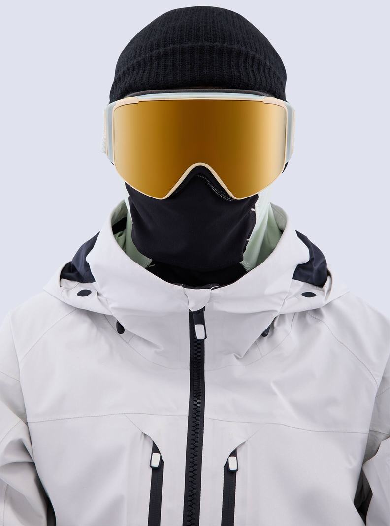 Lunette Ski Burton Anon M4S Goggles (Cylindrical) + Bonus Lens + MFI® Face Mask Homme Orange Noir Violette | 741536-OPI