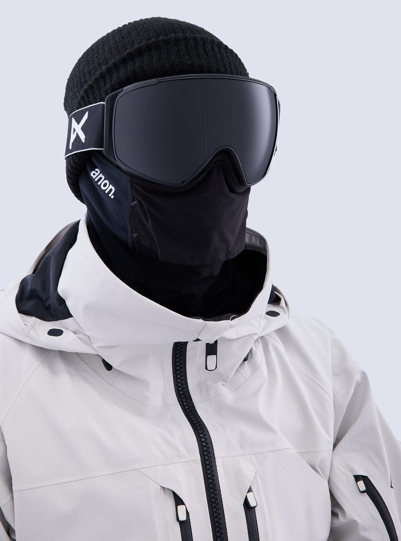 Lunette Ski Burton Anon M4S Goggles (Polarized Toric) + Bonus Lens + MFI® Face Mask Femme Noir Violette | 519607-KZR