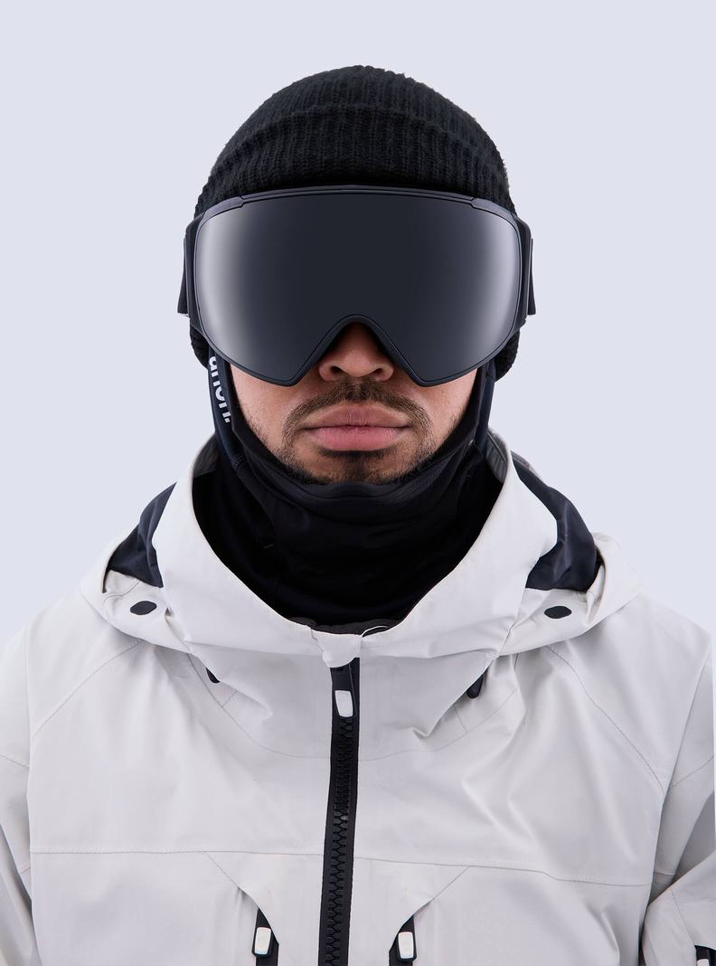 Lunette Ski Burton Anon M4S Goggles (Polarized Toric) + Bonus Lens + MFI® Face Mask Femme Noir Violette | 519607-KZR