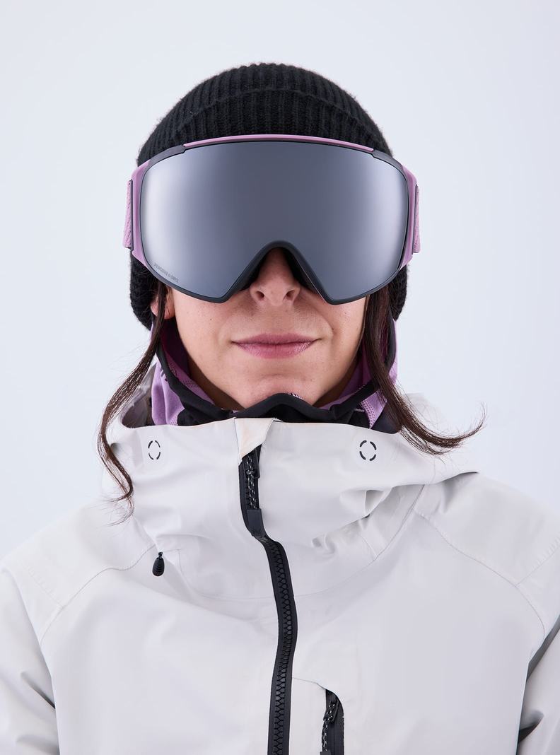 Lunette Ski Burton Anon M4S Goggles (Toric) + Bonus Lens + MFI® Face Mask Femme Violette Orange Noir | 149370-TVN