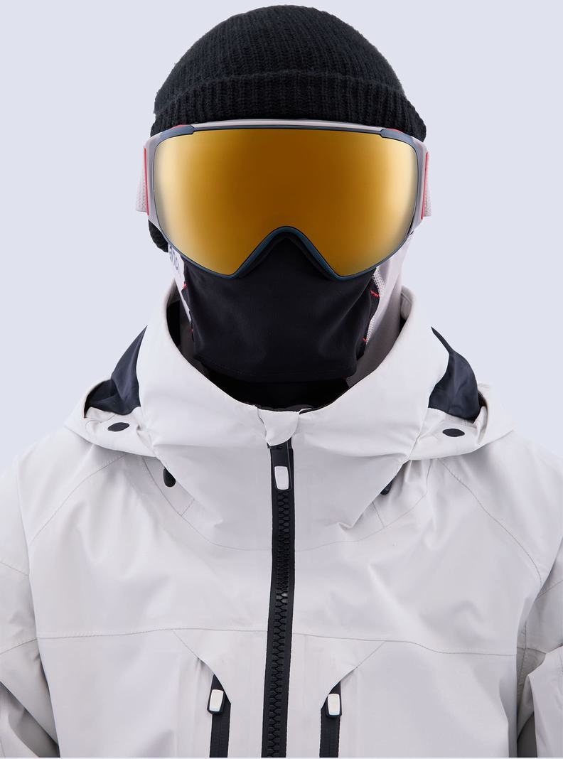 Lunette Ski Burton Anon M4S Goggles (Toric) + Bonus Lens + MFI® Face Mask Homme Grise Orange | 180742-JFI