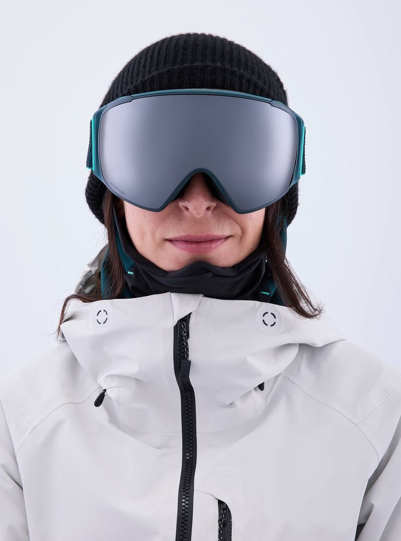 Lunette Ski Burton Anon M4S Goggles (Toric) + Bonus Lens + MFI® Face Mask Femme Orange Noir Violette | 390712-WGT