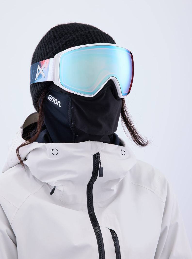 Lunette Ski Burton Anon M4S Goggles (Toric) + Bonus Lens + MFI® Face Mask Femme Bleu Rose | 519402-HLM
