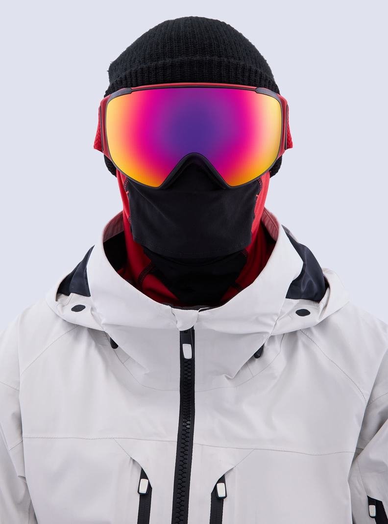 Lunette Ski Burton Anon M4S Goggles (Toric) + Bonus Lens + MFI® Face Mask Femme Rouge Orange Rouge | 528367-KCM