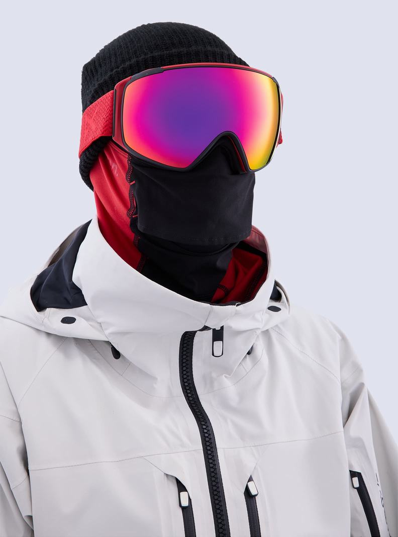 Lunette Ski Burton Anon M4S Goggles (Toric) + Bonus Lens + MFI® Face Mask Femme Rouge Orange Rouge | 528367-KCM