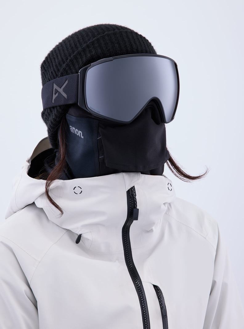 Lunette Ski Burton Anon M4S Goggles (Toric) + Bonus Lens + MFI® Face Mask Homme Orange Noir Violette | 583179-JHG