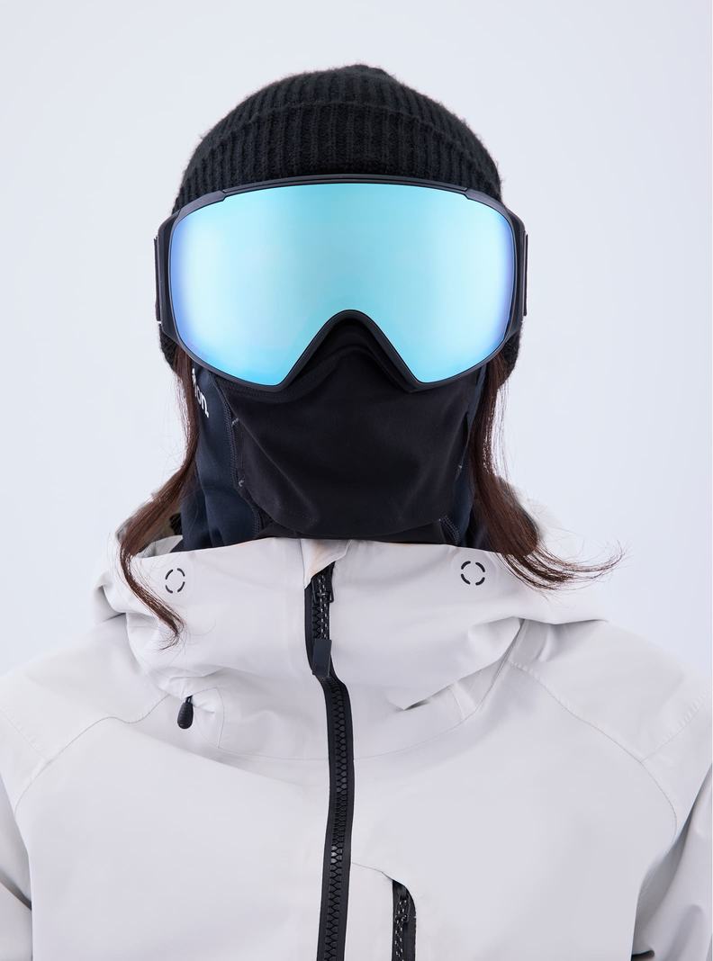 Lunette Ski Burton Anon M4S Goggles (Toric) + Bonus Lens + MFI® Face Mask Femme Noir Bleu Rose | 729361-OIA