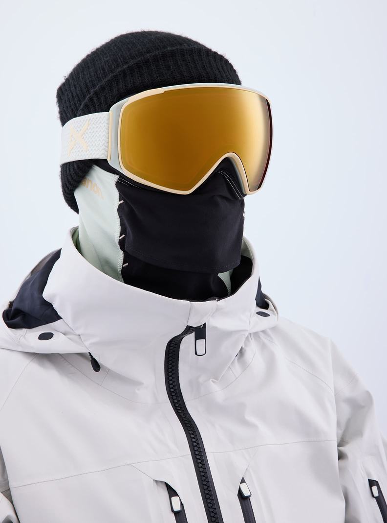 Lunette Ski Burton Anon M4S Goggles (Toric) + Bonus Lens + MFI® Face Mask Femme Orange | 916743-KUJ