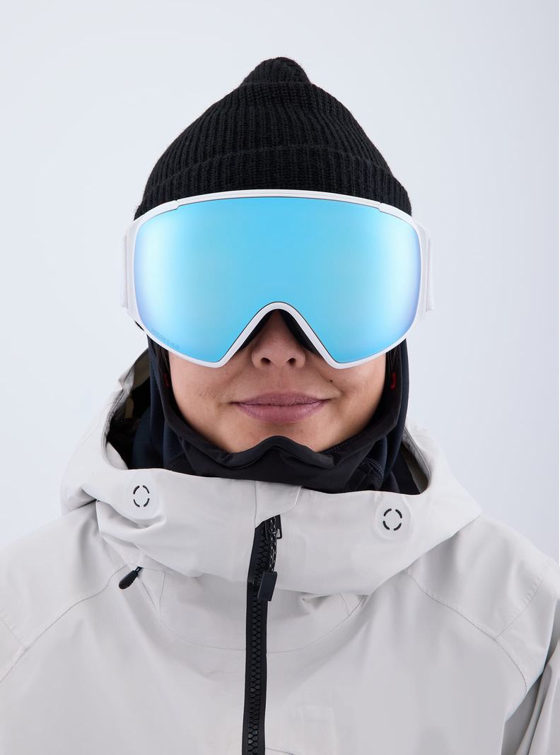 Lunette Ski Burton Anon M4S Low Bridge Fit Goggles (Toric) + Bonus Lens + MFI® FACE MASK Femme Bleu Rose | 063417-TEA