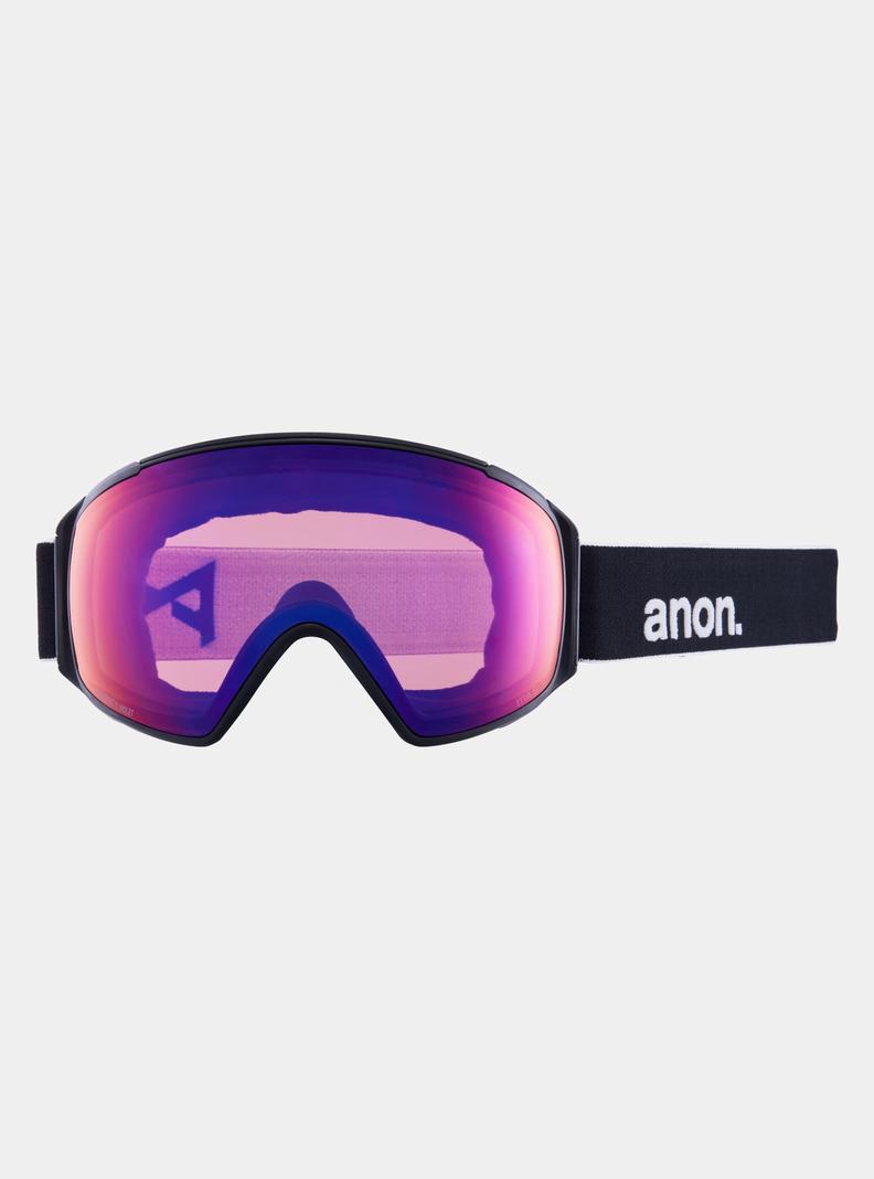 Lunette Ski Burton Anon M4S Low Bridge Fit Goggles (Polarized Toric) + Bonus Lens Femme Noir Violette | 159236-HSM