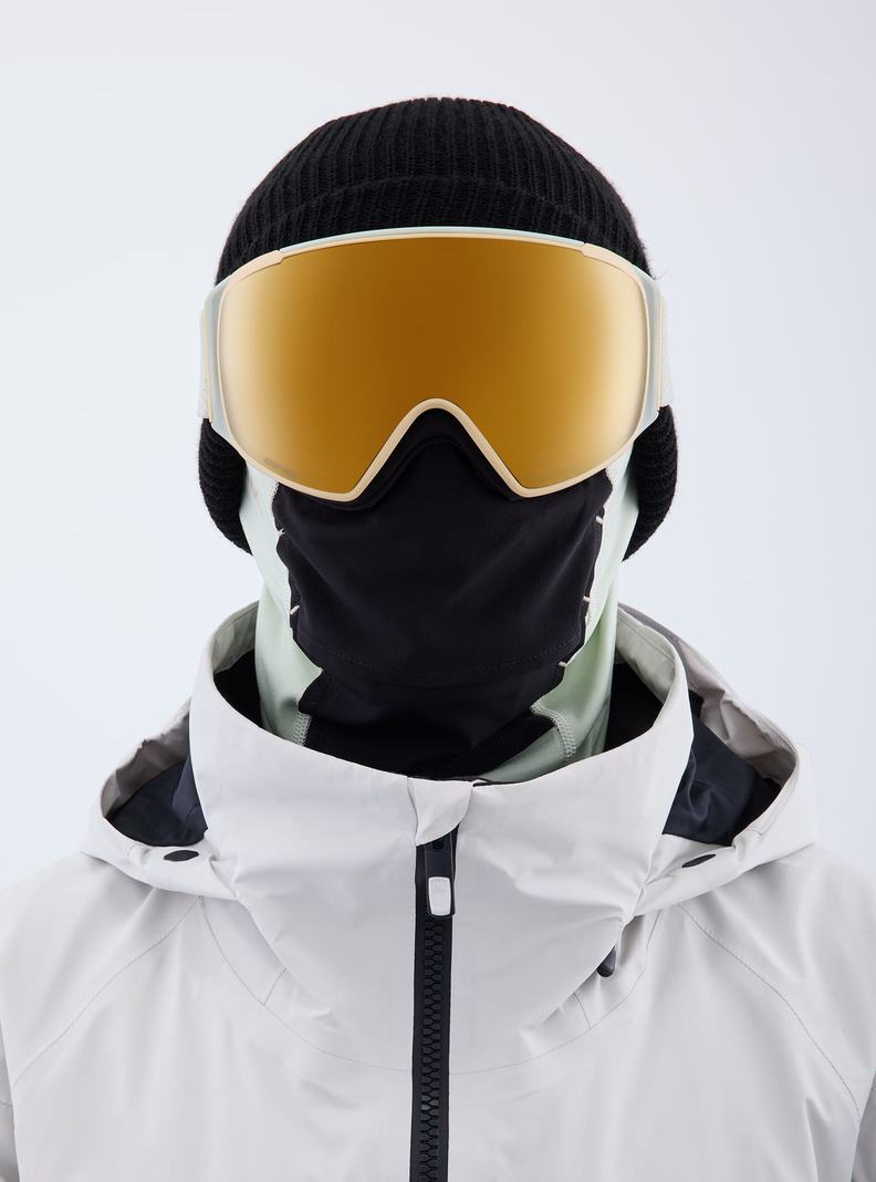 Lunette Ski Burton Anon M4S Low Bridge Fit Goggles (Toric) + Bonus Lens + MFI® FACE MASK Homme Orange | 267890-LOJ