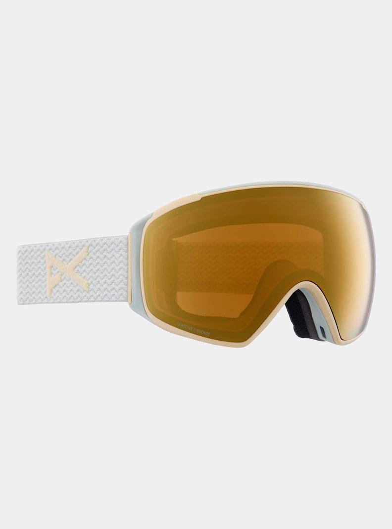 Lunette Ski Burton Anon M4S Low Bridge Fit Goggles (Toric) + Bonus Lens + MFI® FACE MASK Homme Orange | 267890-LOJ