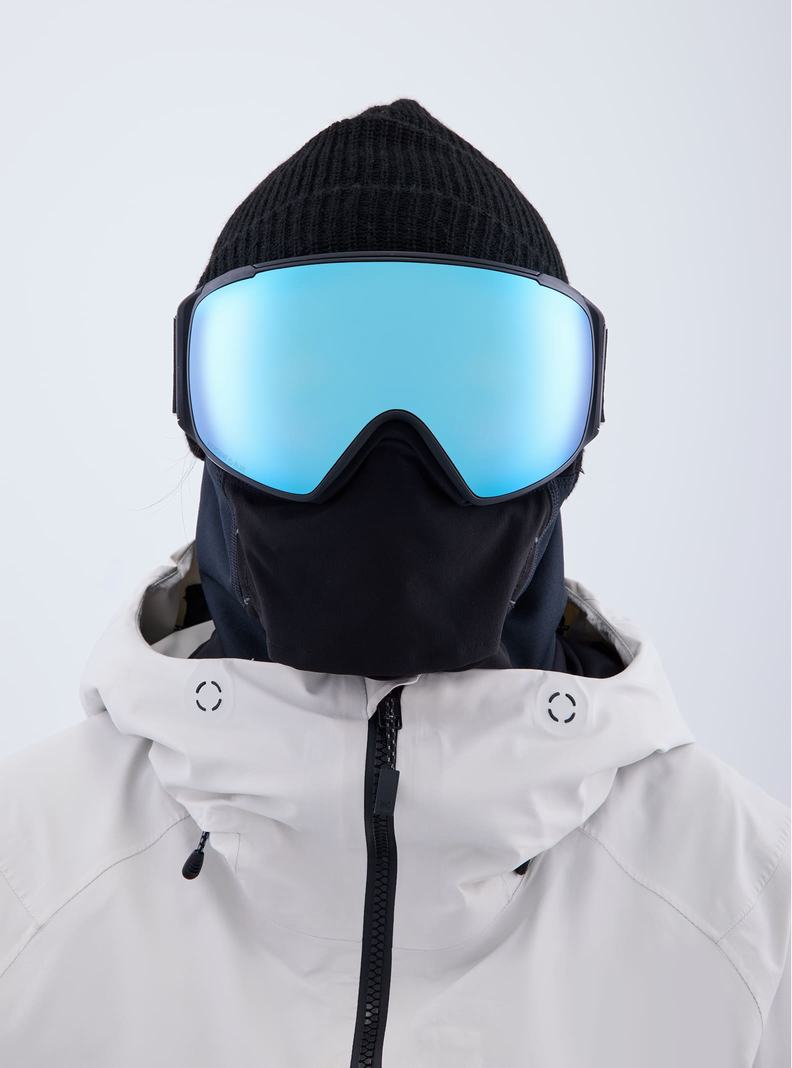 Lunette Ski Burton Anon M4S Low Bridge Fit Goggles (Toric) + Bonus Lens + MFI® FACE MASK Femme Noir Bleu Rose | 647503-EGA
