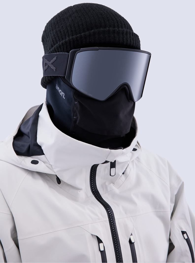 Lunette Ski Burton Anon M4S Snapback Goggles (Cylindrical) + Bonus Lens + MFI® Face Mask Homme Orange Noir Violette | 861370-HSP