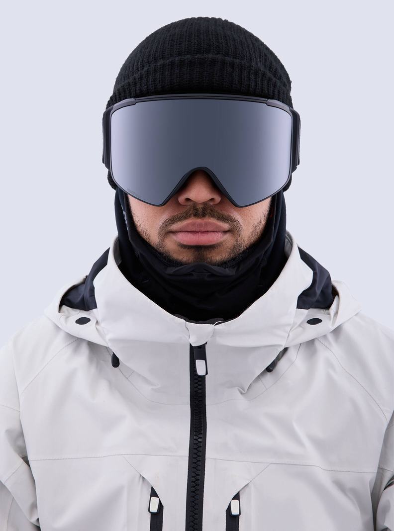 Lunette Ski Burton Anon M4S Snapback Goggles (Cylindrical) + Bonus Lens + MFI® Face Mask Homme Orange Noir Violette | 861370-HSP
