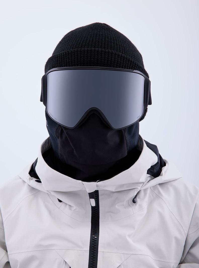 Lunette Ski Burton Anon M4 Goggles (Cylindrical) + Bonus Lens + MFI® Face Mask Homme Orange Noir Violette | 589724-HRW