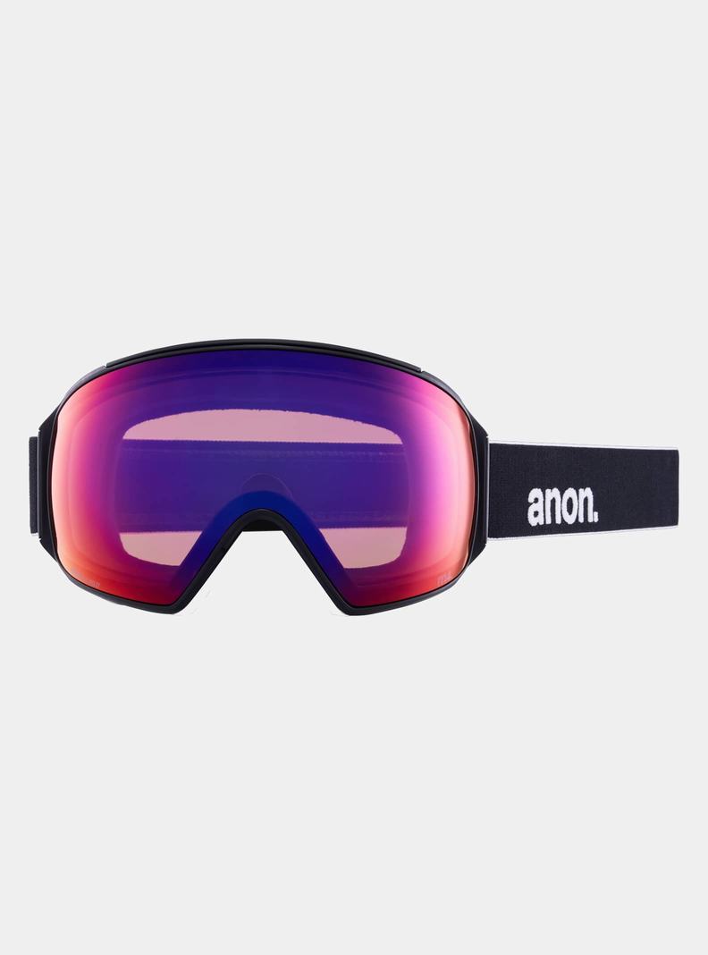 Lunette Ski Burton Anon M4 Goggles (Polarized Toric) + Bonus PERCEIVE Lens + MFI® Face Mask Femme Noir Violette | 579416-ZSY
