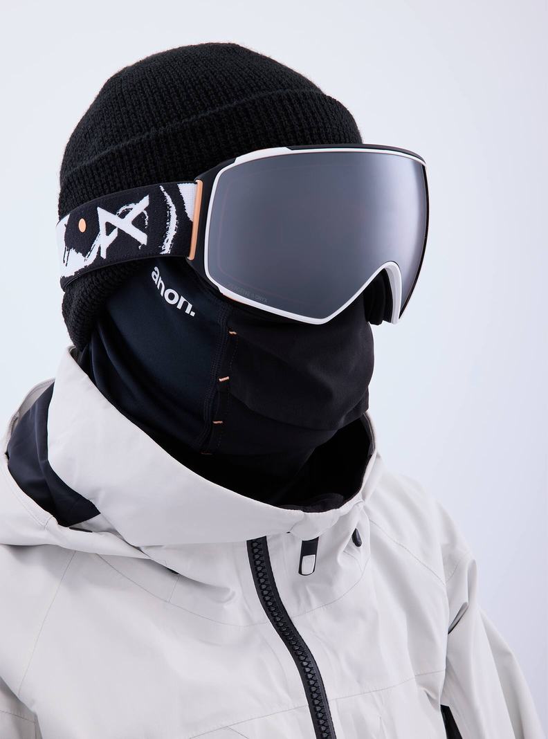 Lunette Ski Burton Anon M4 Goggles (Toric) + Bonus Lens + MFI® Face Mask Homme Orange Noir Violette | 097421-MVG