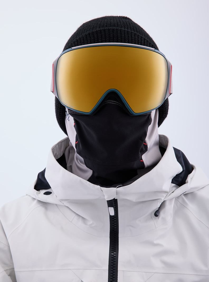 Lunette Ski Burton Anon M4 Goggles (Toric) + Bonus Lens + MFI® Face Mask Homme Grise Orange | 146382-QCB