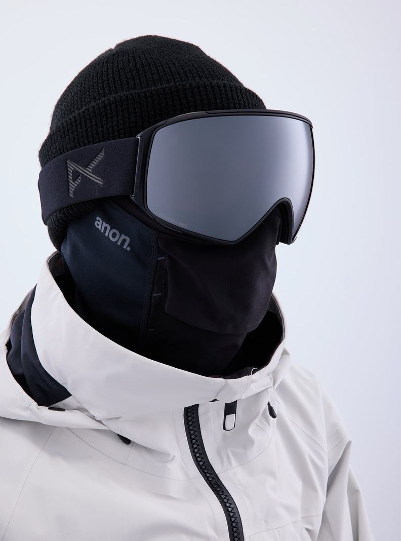 Lunette Ski Burton Anon M4 Goggles (Toric) + Bonus Lens + MFI® Face Mask Femme Orange Noir Violette | 516243-MSY