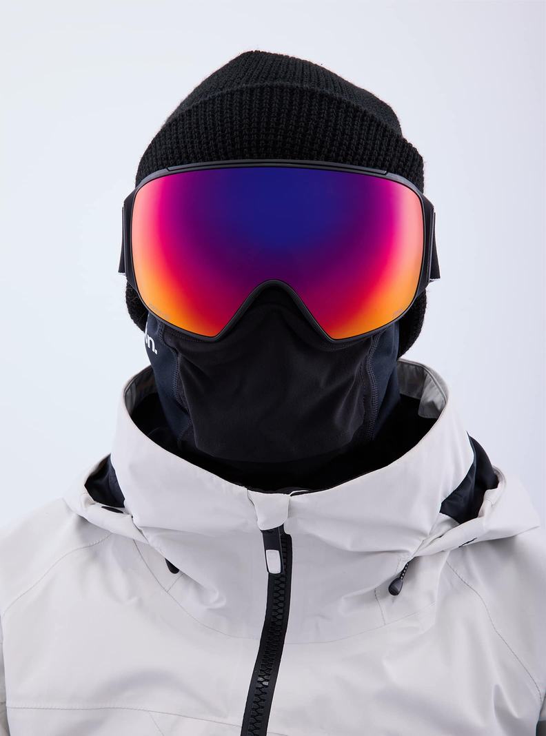 Lunette Ski Burton Anon M4 Goggles (Toric) + Bonus Lens + MFI® Face Mask Femme Noir Orange Rouge | 534760-WZU