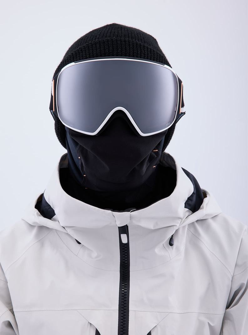 Lunette Ski Burton Anon M4 Goggles (Toric) + Bonus Lens + MFI® Face Mask Femme Orange Noir Violette | 742960-HEK