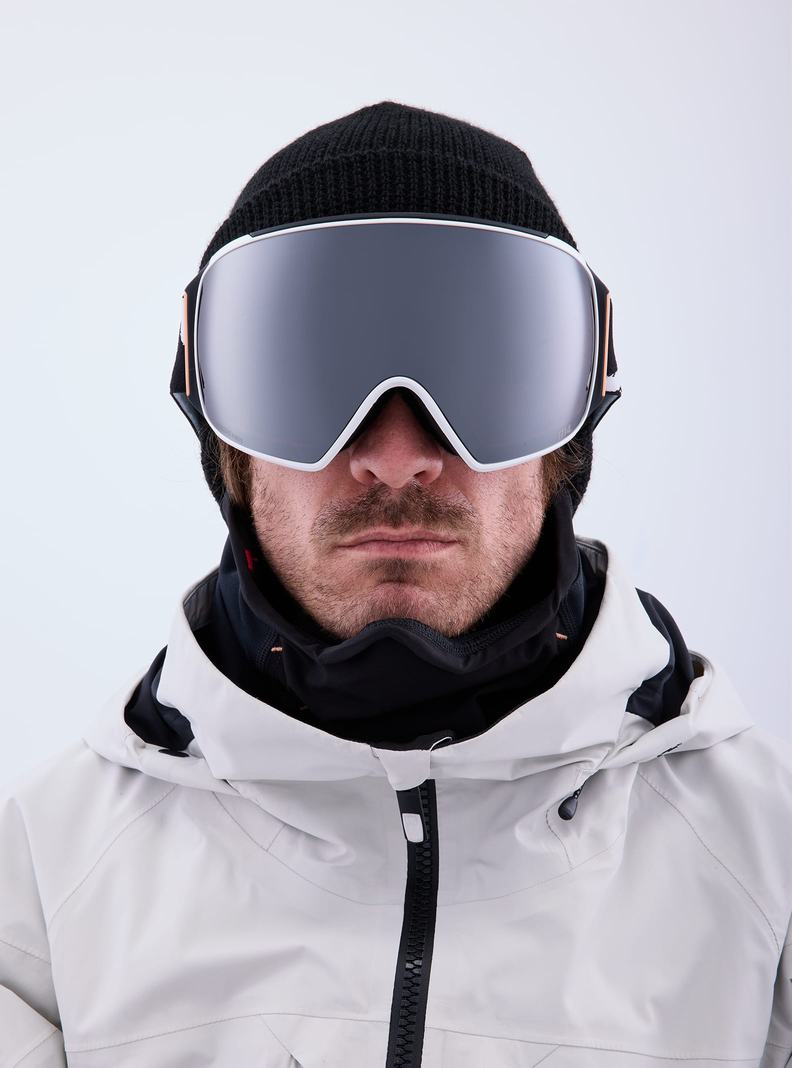 Lunette Ski Burton Anon M4 Goggles (Toric) + Bonus Lens + MFI® Face Mask Femme Orange Noir Violette | 742960-HEK