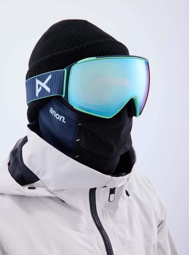 Lunette Ski Burton Anon M4 Goggles (Toric) + Bonus Lens + MFI® Face Mask Femme Bleu Marine Bleu Rose | 954368-NYM