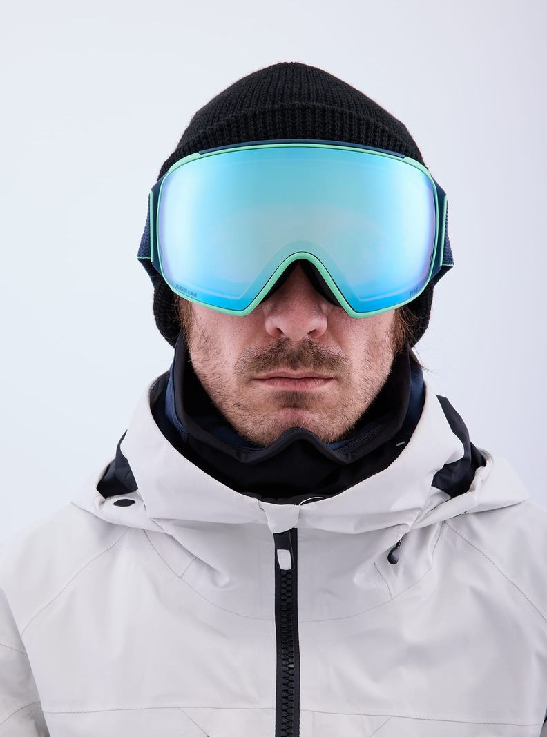 Lunette Ski Burton Anon M4 Goggles (Toric) + Bonus Lens + MFI® Face Mask Femme Bleu Marine Bleu Rose | 954368-NYM