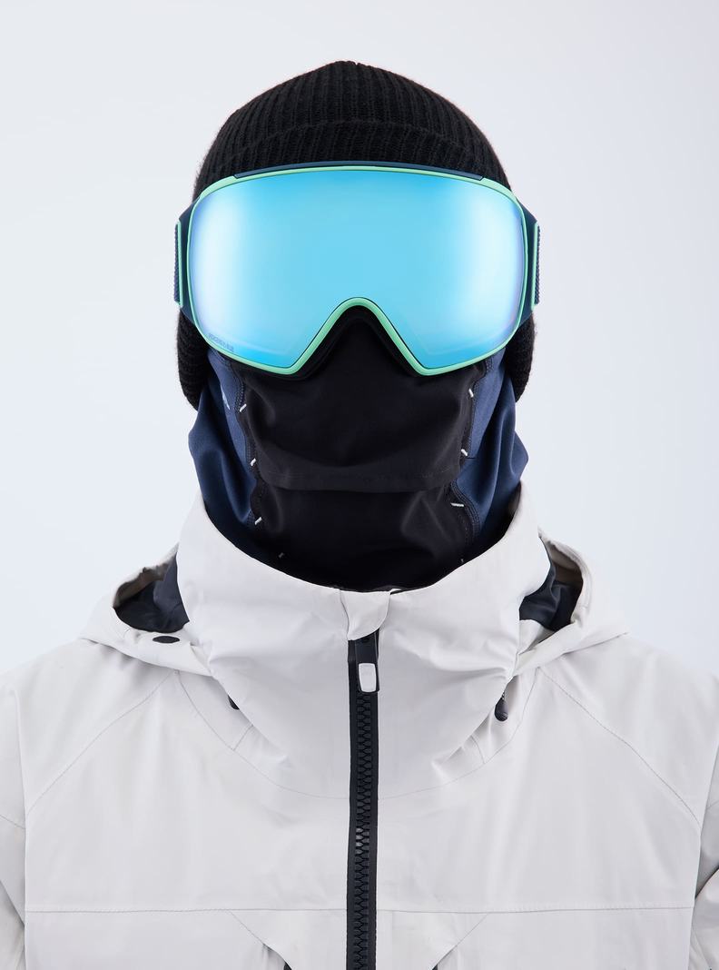 Lunette Ski Burton Anon M4 Low Bridge Fit Goggles (Toric) + Bonus Lens + MFI® Face Mask Femme Bleu Marine Bleu Rose | 329450-HSR