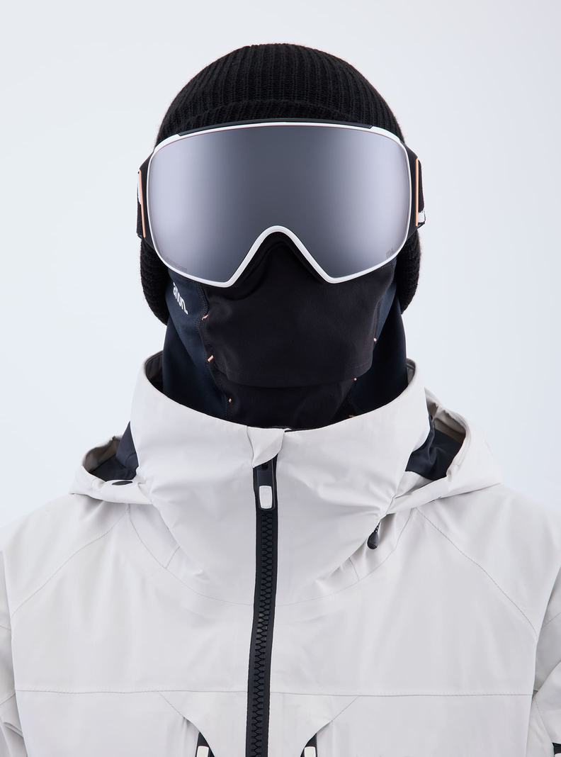 Lunette Ski Burton Anon M4 Low Bridge Fit Goggles (Toric) + Bonus Lens + MFI® Face Mask Femme Orange Noir Violette | 943217-ROD