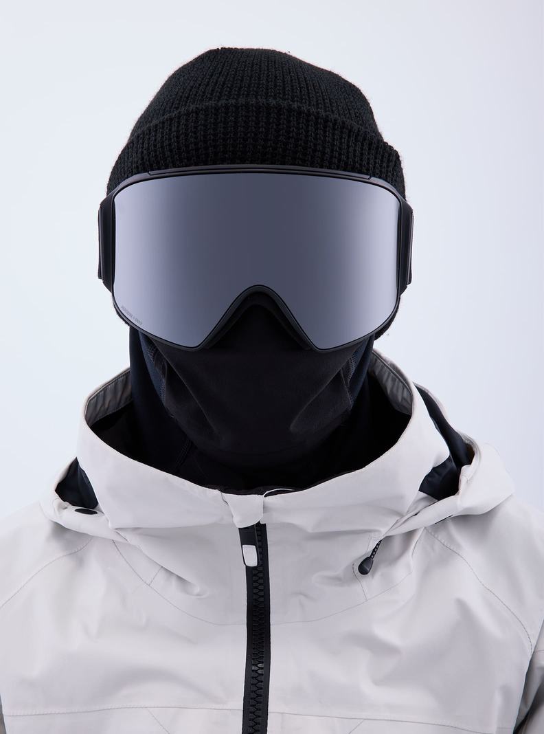 Lunette Ski Burton Anon M4 Snapback Goggles (Cylindrical) + Bonus Lens + MFI® Face Mask Homme Orange Noir Violette | 683059-NFT