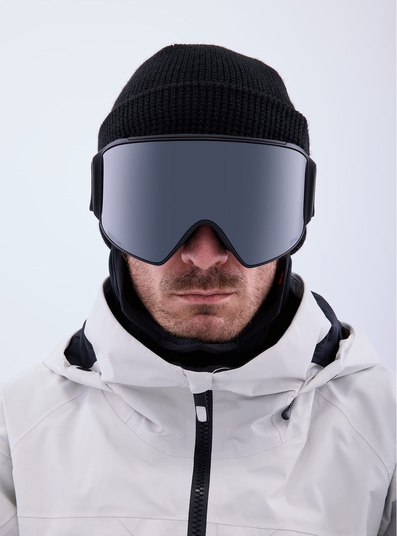Lunette Ski Burton Anon M4 Snapback Goggles (Cylindrical) + Bonus Lens + MFI® Face Mask Homme Orange Noir Violette | 683059-NFT