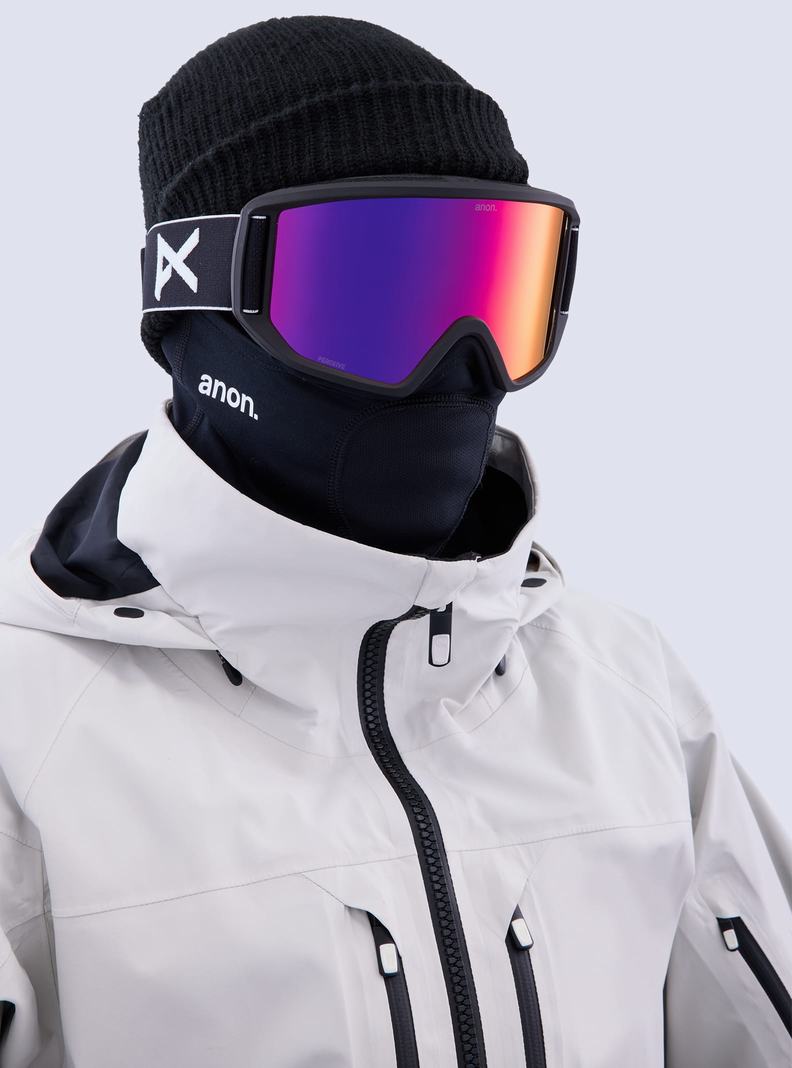 Lunette Ski Burton Anon Relapse Goggles + Bonus Lens Femme Noir Orange Rouge | 052169-HEL