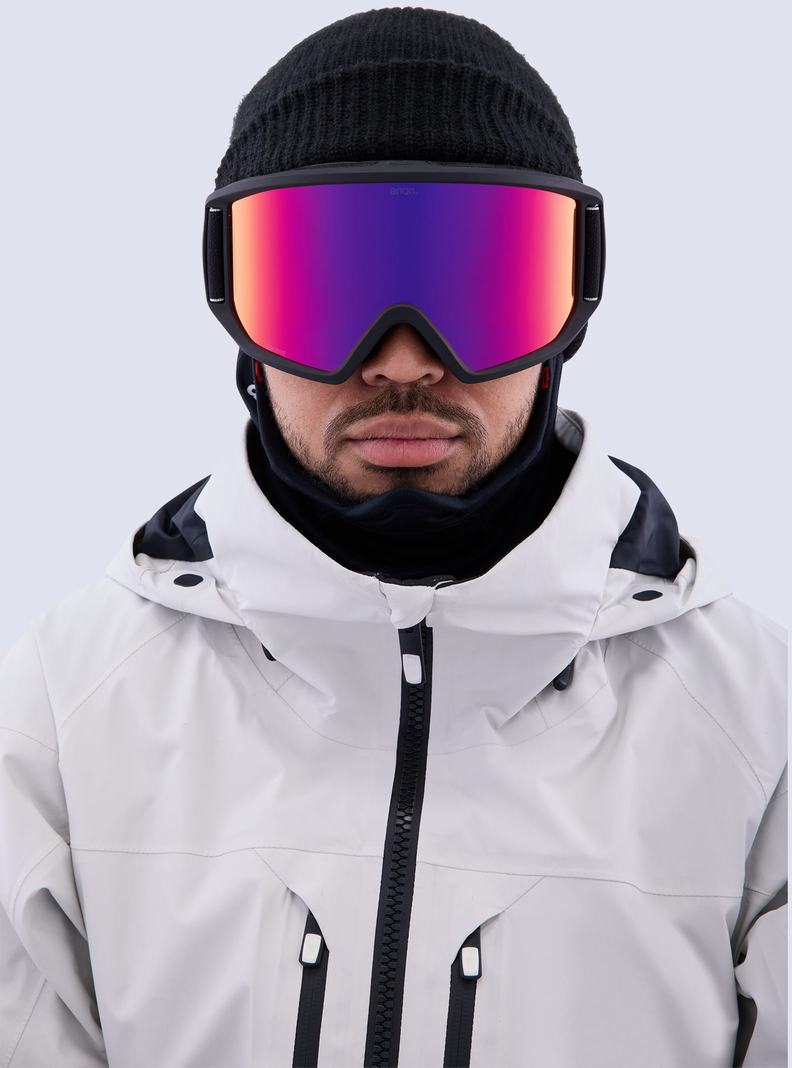 Lunette Ski Burton Anon Relapse Goggles + Bonus Lens Femme Noir Orange Rouge | 052169-HEL