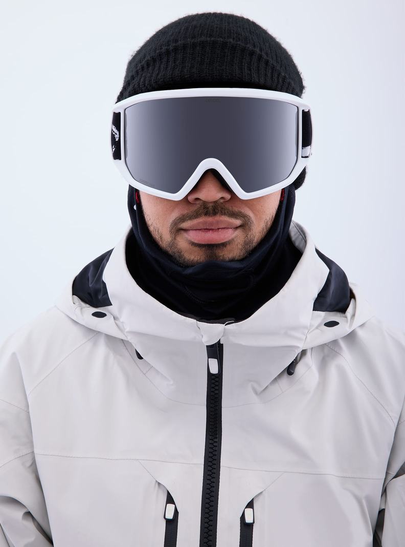 Lunette Ski Burton Anon Relapse Goggles + Bonus Lens Femme Orange Noir | 368594-LMK