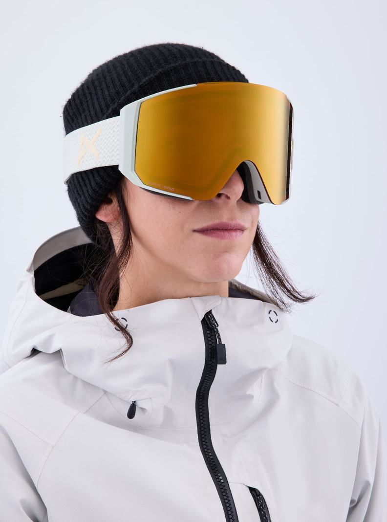 Lunette Ski Burton Anon Sync Goggles + Bonus Lens Femme Orange | 301752-LAD