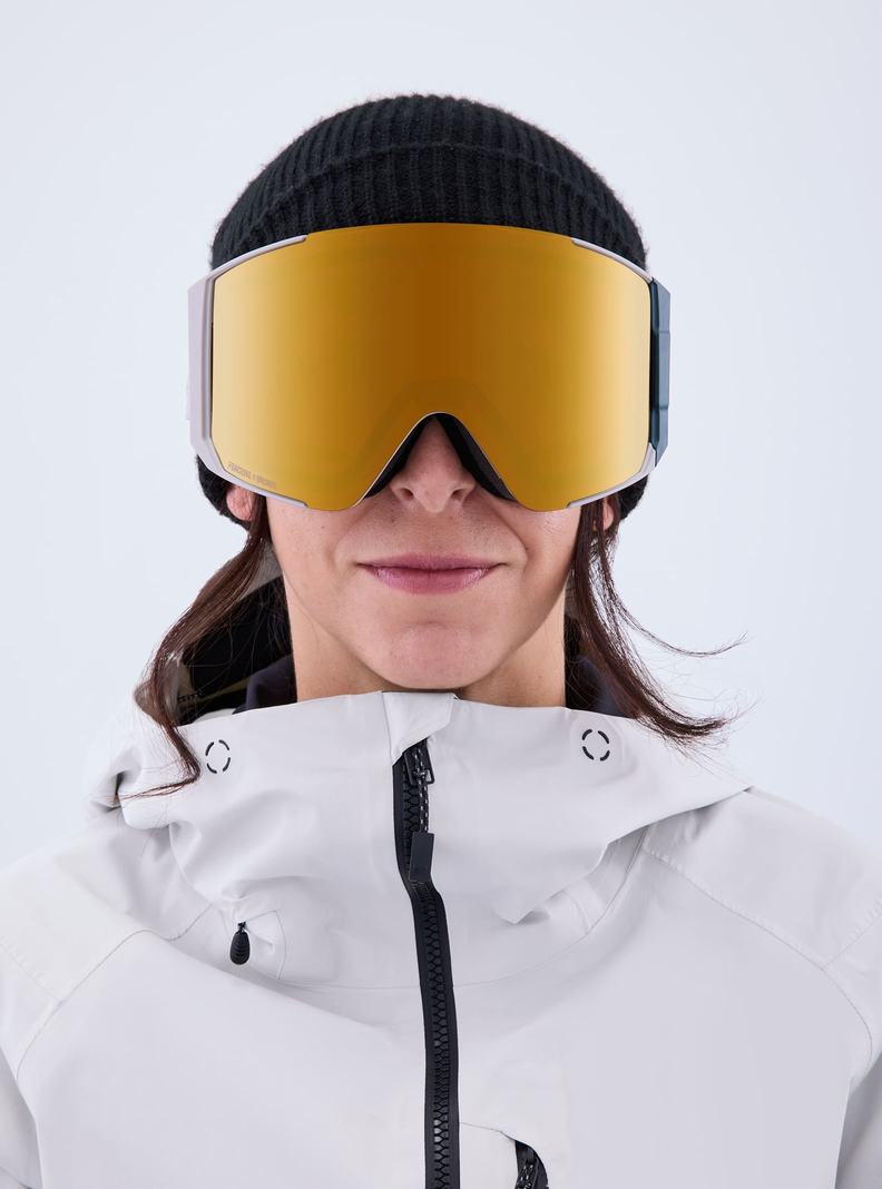 Lunette Ski Burton Anon Sync Goggles + Bonus Lens Femme Grise Orange | 870529-KHP