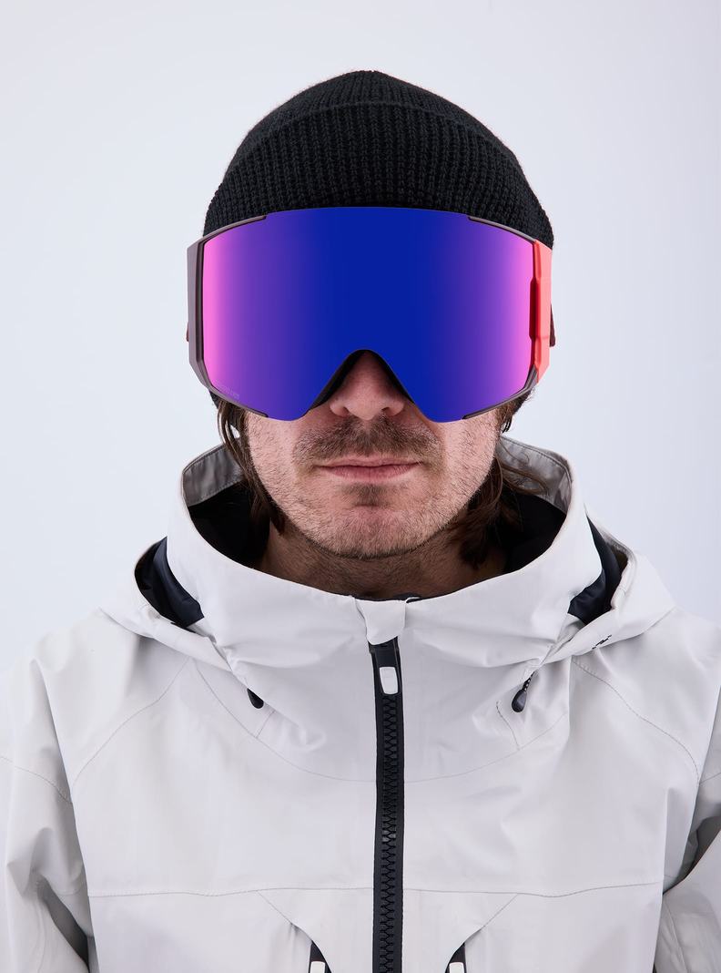 Lunette Ski Burton Anon Sync Goggles + Bonus Lens Femme Orange Rouge | 973582-ZFK