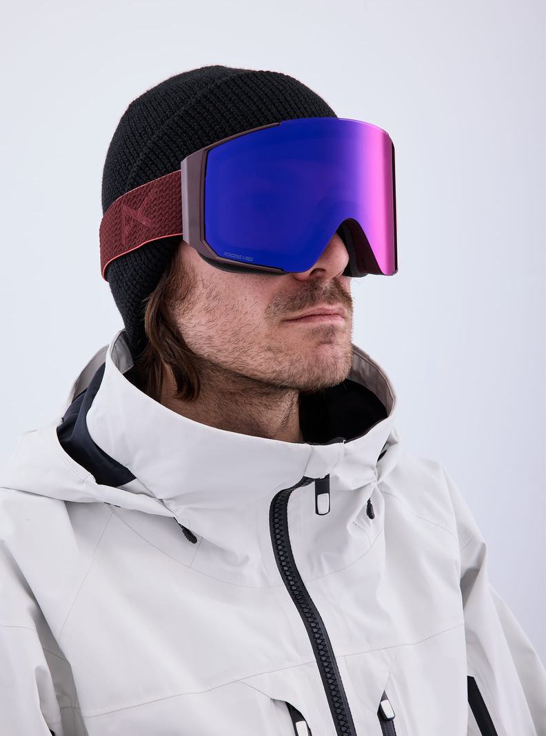 Lunette Ski Burton Anon Sync Goggles + Bonus Lens Femme Orange Rouge | 973582-ZFK