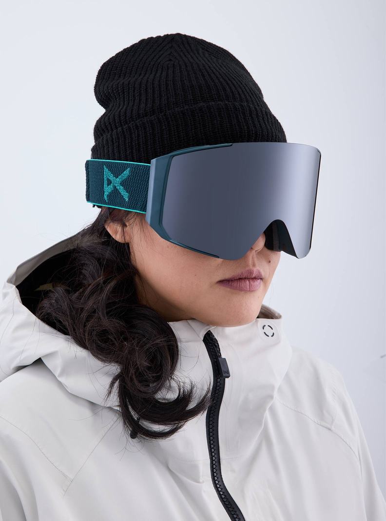 Lunette Ski Burton Anon Sync Low Bridge Fit Goggles + Bonus Lens Femme Orange Noir Violette | 105328-YLS