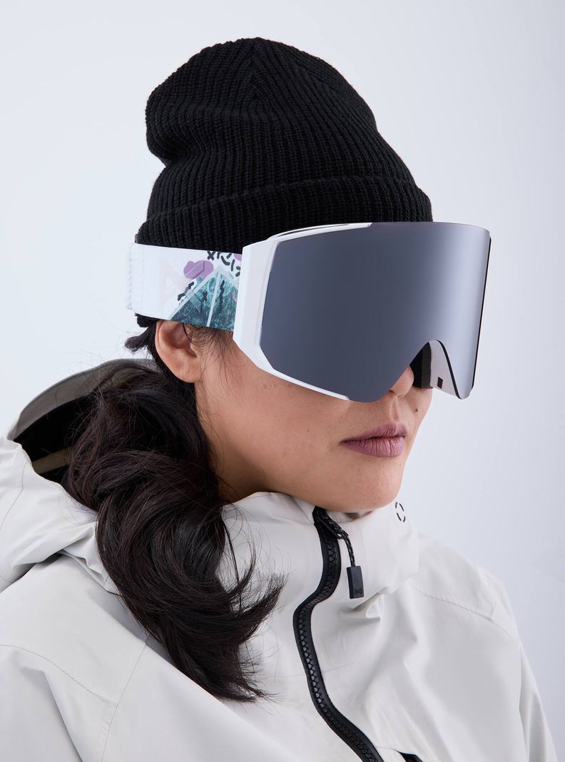 Lunette Ski Burton Anon Sync Low Bridge Fit Goggles + Bonus Lens Femme Orange Noir Violette | 128374-BPJ
