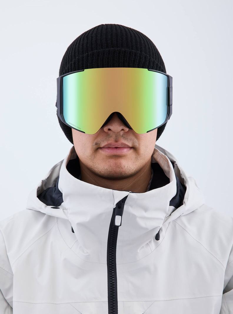 Lunette Ski Burton Anon Sync Low Bridge Fit Goggles + Bonus Lens Homme Noir Vert Rose | 519783-YZH
